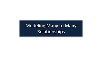 Data Modeling - Many To Many Relationships