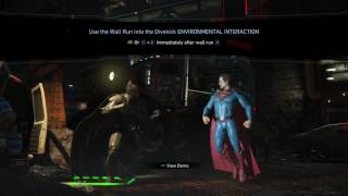 Injustice 2 - Tutorial: Environment Training, Arena Transitions Action Sequences, Use Trashcans PS4