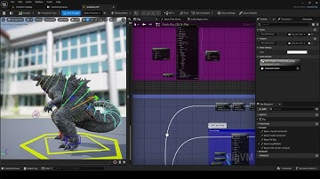 Godzilla rigging in Unreal engine 5