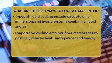What Are The Best Ways To Cool A Data Center? - Talking Tech Trends