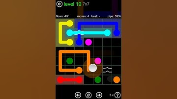 Flow Free Bridges Classic Pack 7x7 Level 19 Walkthrough