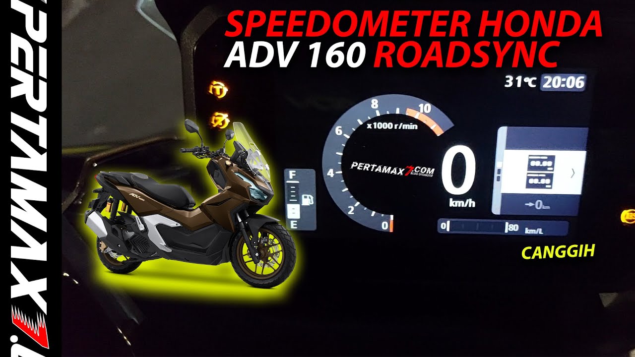 REVIEW Menu Speedometer Honda ADV 160 Roadsync Terbaru 2026 Banyak ...