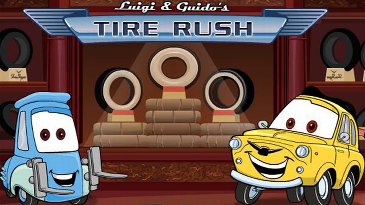 Cars Luigi & Guido's Tire Rush Disney Games YouTube