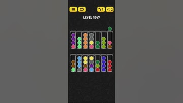 Ball Sort - Color Puzzle Game - Level 1047 - Walkthrough SOLVED by RobotPlayer AI!!!