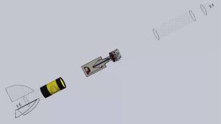 water bottle rocket assembly with tomy timer