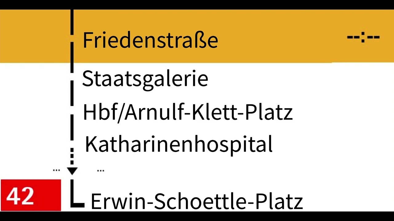 Busansage Der Linie 42 SSB Stuttgart