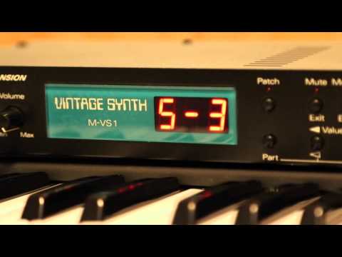 Roland M-VS1 Vintage Synth Factory Demo 3