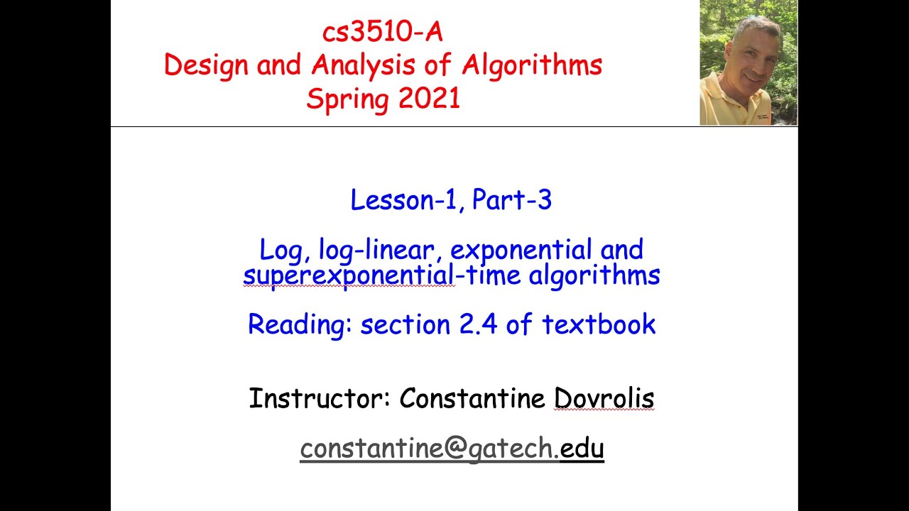 Introduction to Algorithms - Lesson 1.3 - YouTube