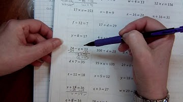 missing numbers in equations