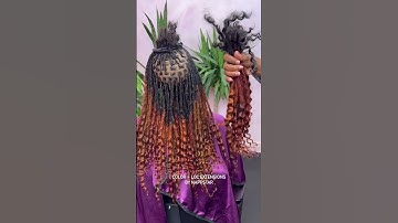 Beautiful Color and Curly Loc Extension Install✨ Book Appointment now www.NappStar.com