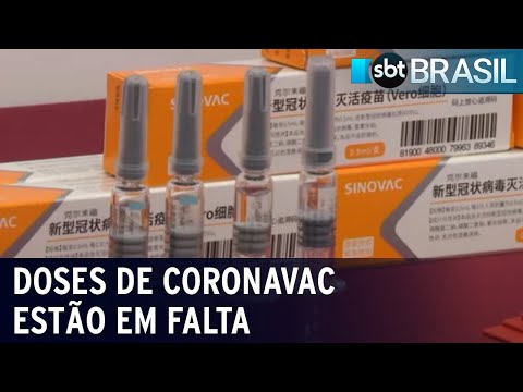 Segunda dose de vacina para Covid-19 está em falta em pelo menos 4 capitais | SBT Brasil (22/04/21)