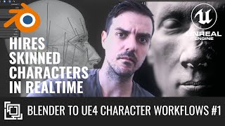 Blender to Unreal. WORKFLOWS || Rigging and Animation for HIRES CHARACTERS.