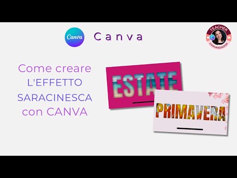 Come creare l'EFFETTO SARACINESCA con Canva