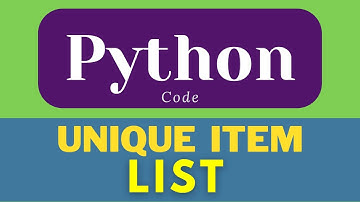 Unique Item of Given List | List in python  | Python List | #shorts  #python #ytshorts #education