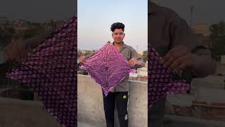 ghar par patang bana di 🥰🪁#kite #kiteflying #patang #patangbazi