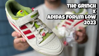 Adidas Originals Forum Low The Grinch Cream 2023 Men Shoes Limited Sz 10M Adidas Forum Low The Grinch — MAJOR main image 2