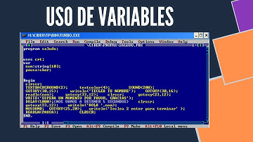 03- USO DE VARIABLES PASCAL