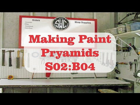 Build your own painter pyramids for painting and varnishing 