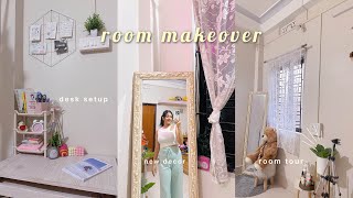 AESTHETIC ROOM MAKEOVER 🌸✨| Room Tour 🌷 |