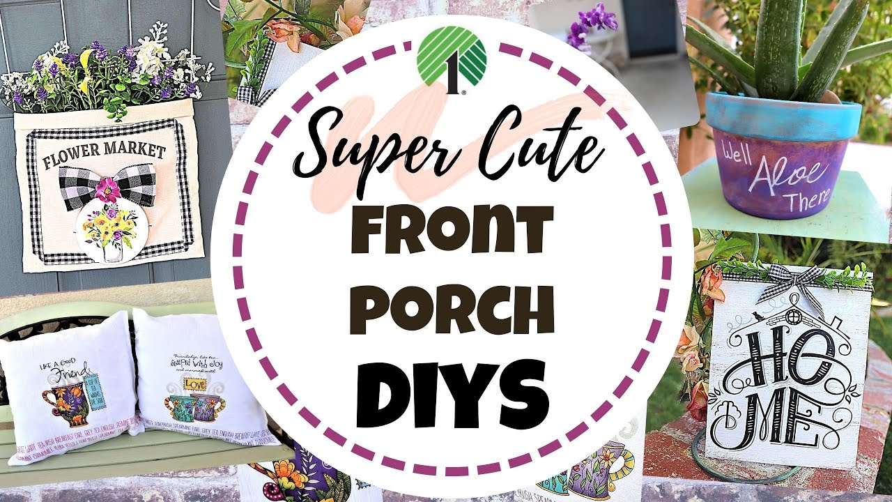 FRONT PORCH DIY DECOR Ideas OUTDOOR DIY Decor Dollar Tree Summer DIY FRONT PORCH DIY DECOR Ideas OUTDOOR DIY Decor Dollar Tree Summer DIY