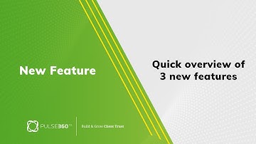 Quick Overview of new features