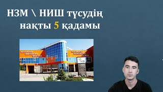 картинка: НИШ-қа  ТҮСУДІҢ  НАҚТЫ  5 ҚАДАМЫ.  НИШ-қа ТҮСУ ҮШІН ҚАНДАЙ ҚҰЖАТТАР ТАПСЫРУ ҚАЖЕТ ?