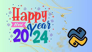 Happy New Year 2024 wish using Python code