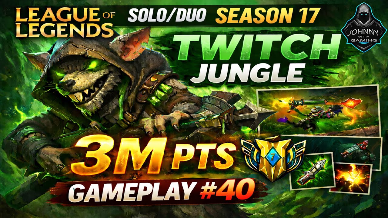 LOL The Plague Rat Twitch Jungle AD 3 Million Mastery Points | Season 16 | Gameplay 040 (2026)