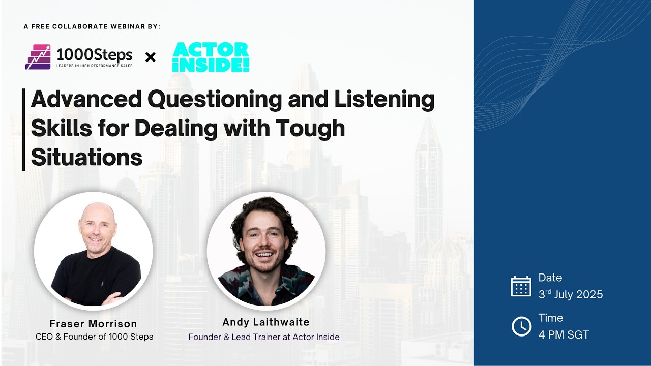 Advanced Questioning and Listening Skills for Dealing with Tough ...