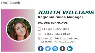I will make elegant HTML email signature