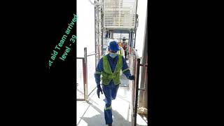 #Emergency #Rescue #Drill. Tower crane Operator.  Safe Rescue Procedures #Construction HSE.