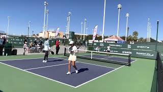 Mason Wei Krysten Nguyen vs Kat Tomlin Jonny Storm USA Pickleball Nationals 4.5 35+ Phone overheated