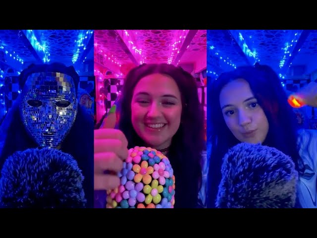 ASMR LIVE replay part 2 🦄💜 — cork tapping, mouth sounds, mic covers, finger lights, wooden spoon