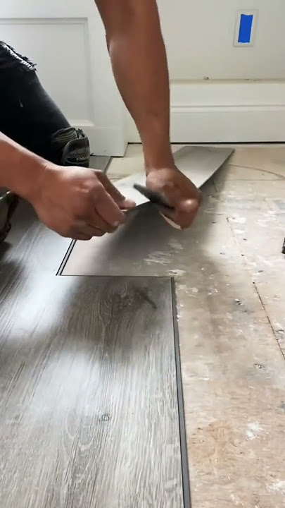 Floor laminate installation