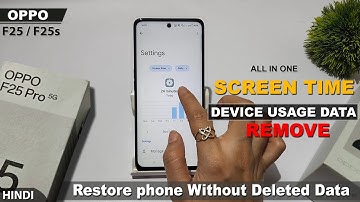 Remove digital wellbeing data in oppo f25 pro 5g | oppo f25 pro digital wellbeing data kaise hataye