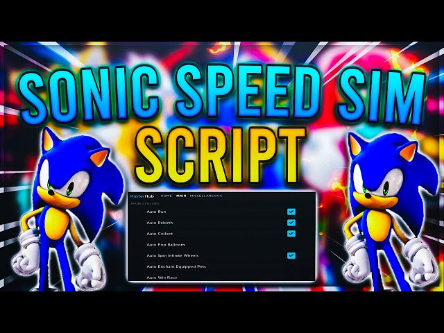 Sonic Speed Simulator Script – Auto Step, Auto Race & More – Caked By Petite