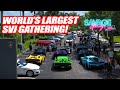 WORLD’S LARGEST LAMBORGHINI SVJ RALLY TAKES ON MIAMI! + Bugatti Chiron, McLaren Senna, & More!