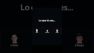 LO QUE TÚ VES/LO QUE YO VEO…#xavi #iniesta #busquets #pedri #fcbarcelona