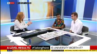 Alim Montell - Channel 4 Apprentice on SkyNews #TalkingPoint Is University Worth It? @limzldn