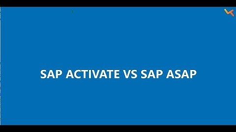 SAP Activate vs ASAP: Understanding the Key Differences for Your Next Implementation Video 1