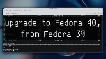 Upgrade To Fedora 40, from version 39 #fedora #linux