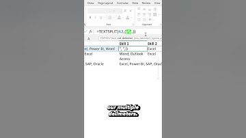 How to Split Text with Multiple Delimiters with Excel TEXTSPLIT #shorts