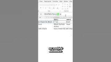 How to Split Text with Multiple Delimiters with Excel TEXTSPLIT #shorts