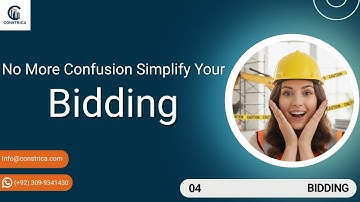 4 -Bid Management in Constrica | Create Bid Packages, Invite Contractors & Manage RFIs
