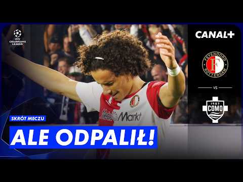Świetny Zechiel i Samobój Sancheza! 5 Goli w Rotterdamie! Feyenoord - Como, Skrót Meczu