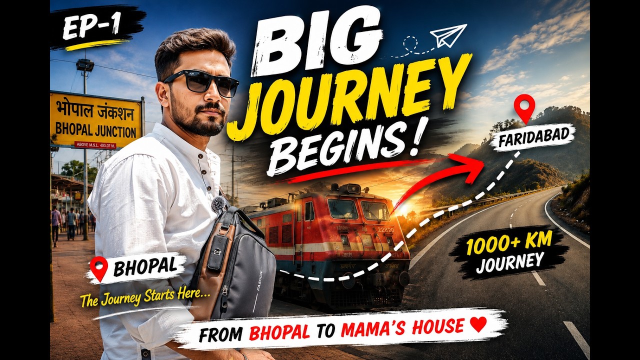 Leaving Bhopal! The Beginning of My Uttarakhand Journey I Travel vlog Ep. #1