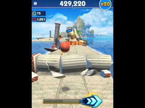 Sonic Dash Red Gameplay 