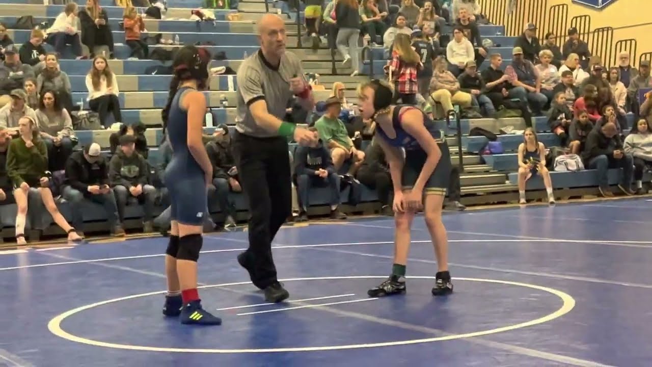 Makenna 8A  - Match 1 - Wrestling Oregon Middle School State - 2023