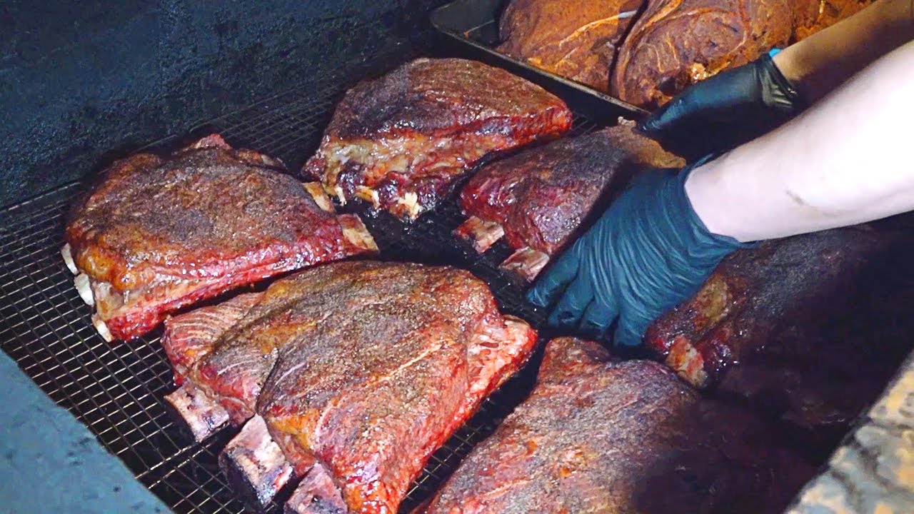 потрясающий домик для барбекю! как приготовить техасское BBQ в Корее. барбекю в американском стиле