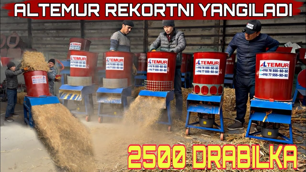 🔥ALTEMUR🔥 УНВЕРСАЛ ДИРАБИЛКАЛАР ЗАВОТИДА👨‍🏭ЯНГИЛИК ЯРАТИЛДИ🇺🇿